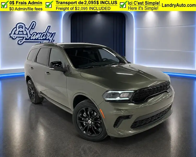 2026 Dodge Durango GT, zelená, dovoz Kanada — foto 2 z 12